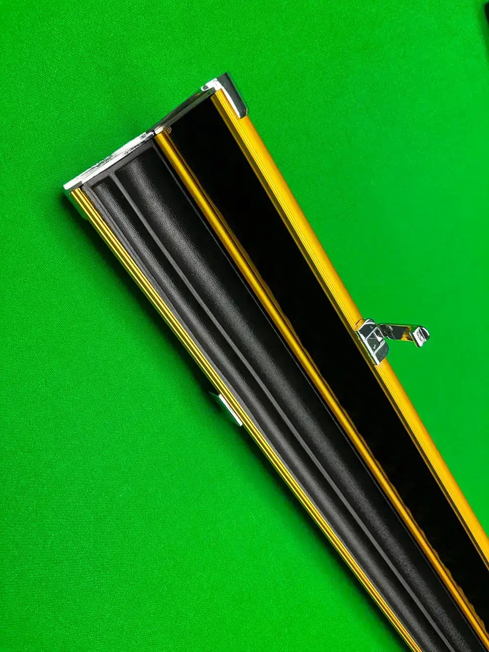Slimline Aluminium Cue Case - Gold - 2 Piece Slot by pro edge snooker