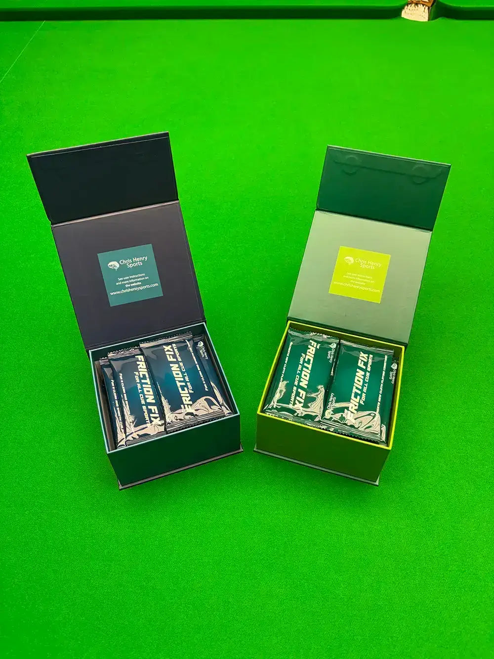 a box of friction fix cloth wipes and a box of cue wipes bundle by chris henry