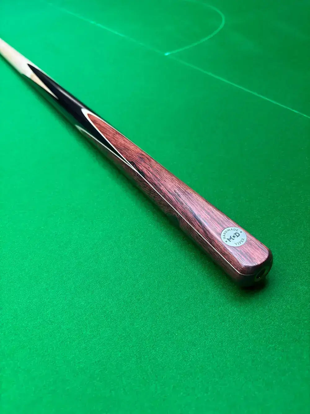 MOD Snooker cue on a snooker table