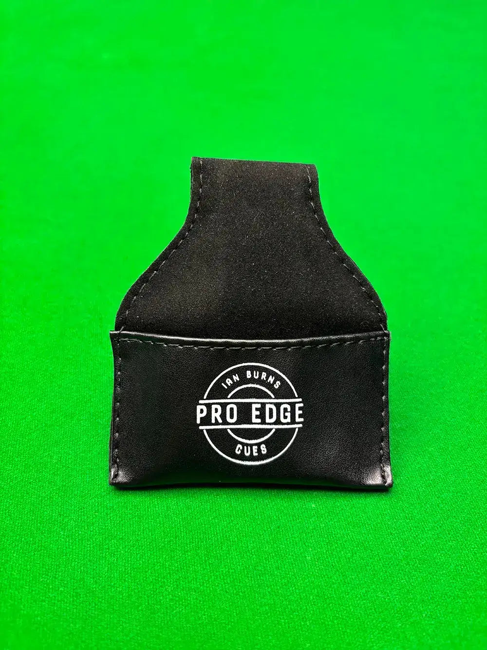 black leather chalk pouch by pro edge cues