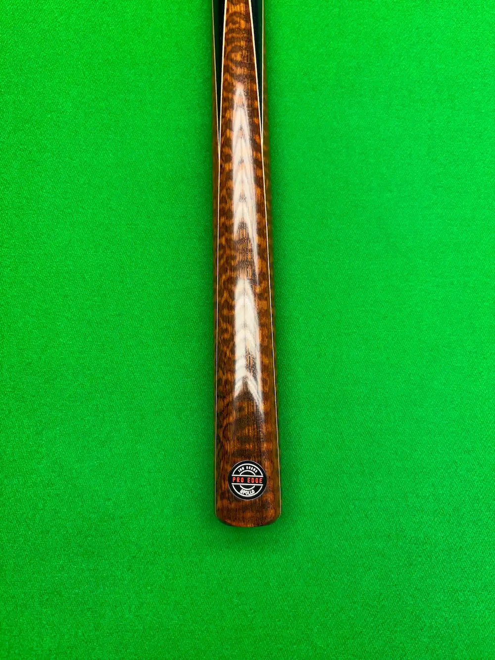 Pro Edge Apollo 12 - ash 1 piece - ebony butt with maple veneer and Snakewood