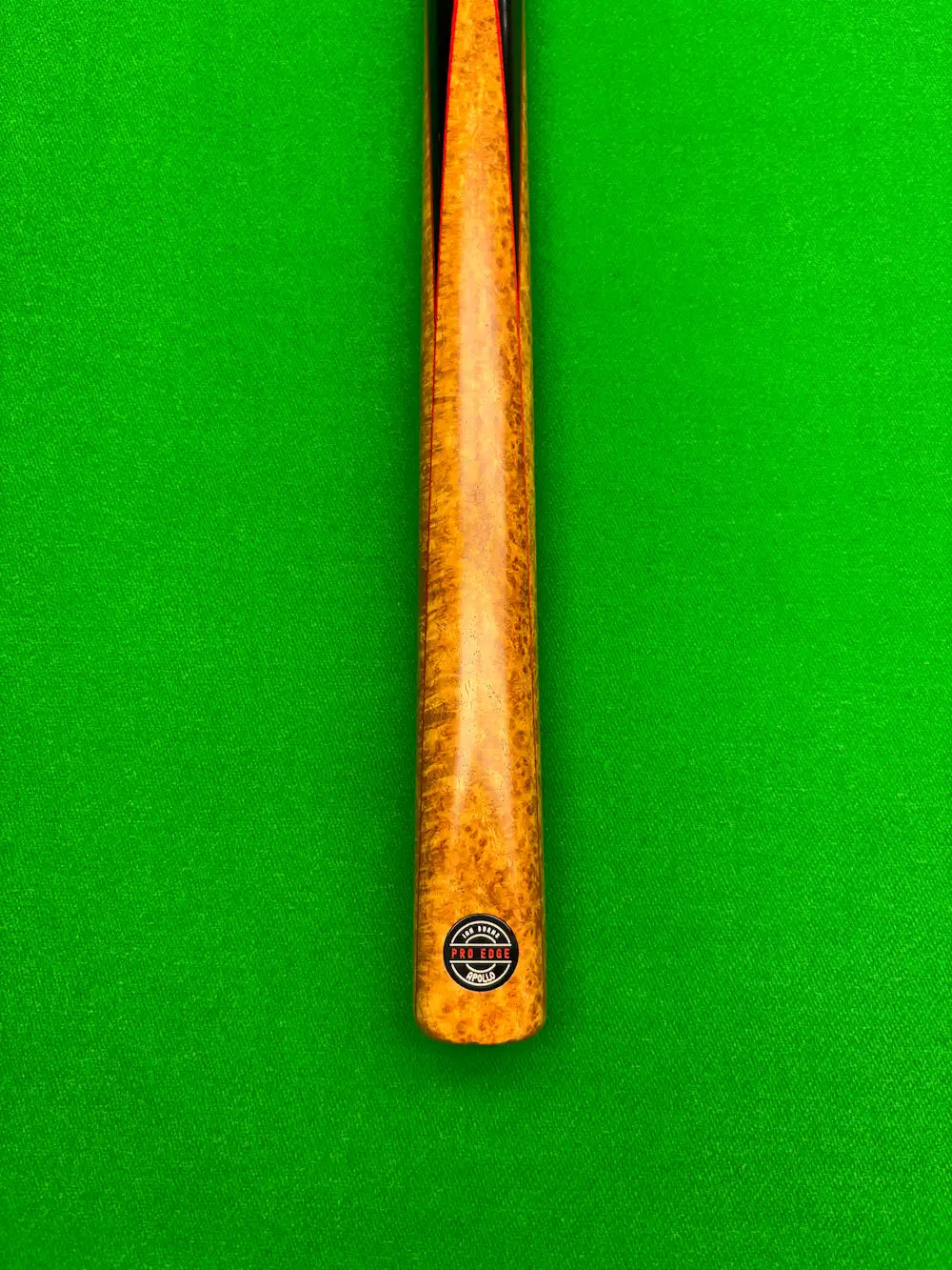 Pro Edge Apollo ref 11 - ash - 1 piece - ebony butt with red veneer and Amboyna burl