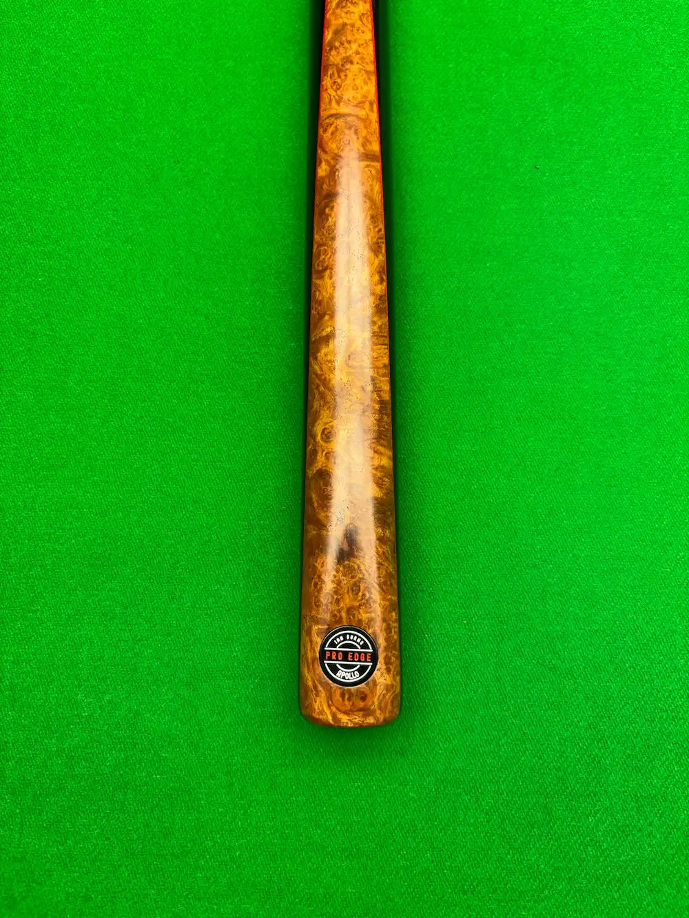 Pro Edge Apollo ref 10 - ash - ebony butt with red veneer and Amboyna burl