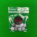 a bag of mixed snooker cue tips