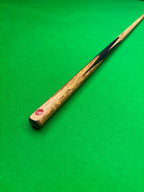 Snooker cue with an ash shaft ebony makha butt by Ian Burns