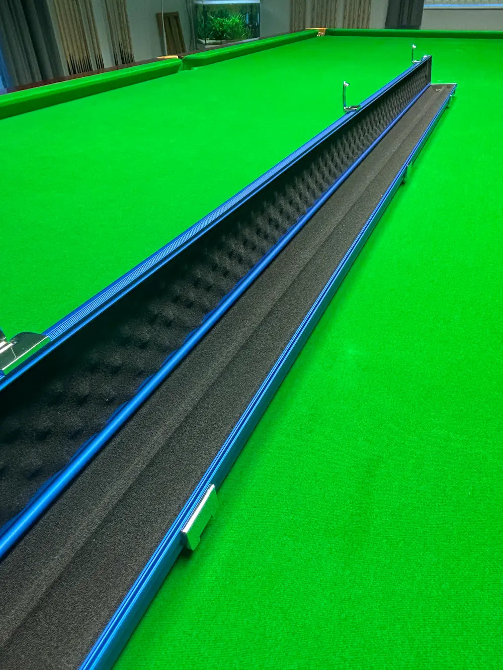 snooker cue case in a snooker room