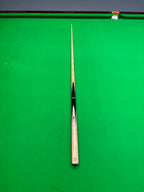 top view of an ash snooker cue 