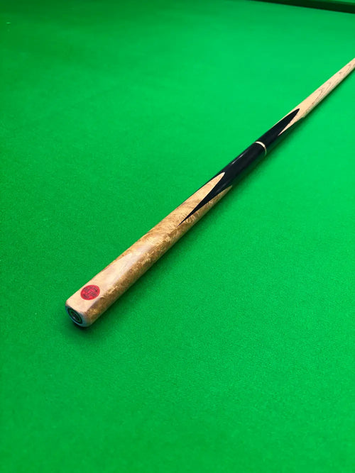 pro edge snooker cue with an Ebony and Camphor Burl butt