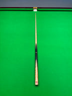3/4 ash snooker cue with an Ebony and Camphor Burl butt by pro edge snooker