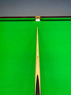 ash snooker cue with a brass ferrule  Ebony and Orange Padauk with red  veneer
