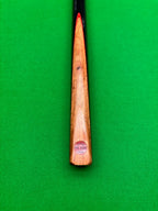 pro edge snooker cue with an Ebony and Orange Padauk with red veneer