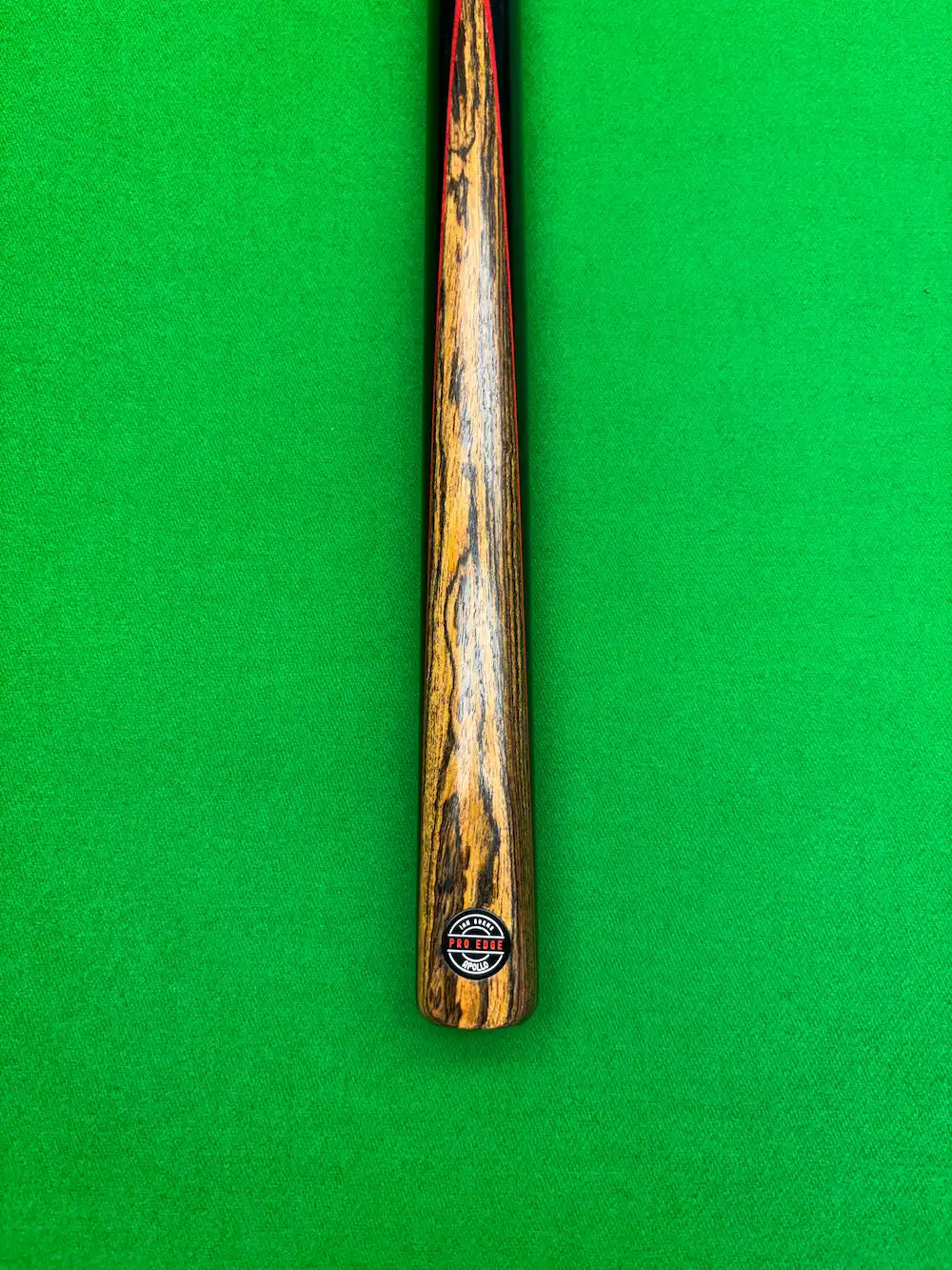 Ash cue - Ebony with red veneer and golden sandalwood butt
