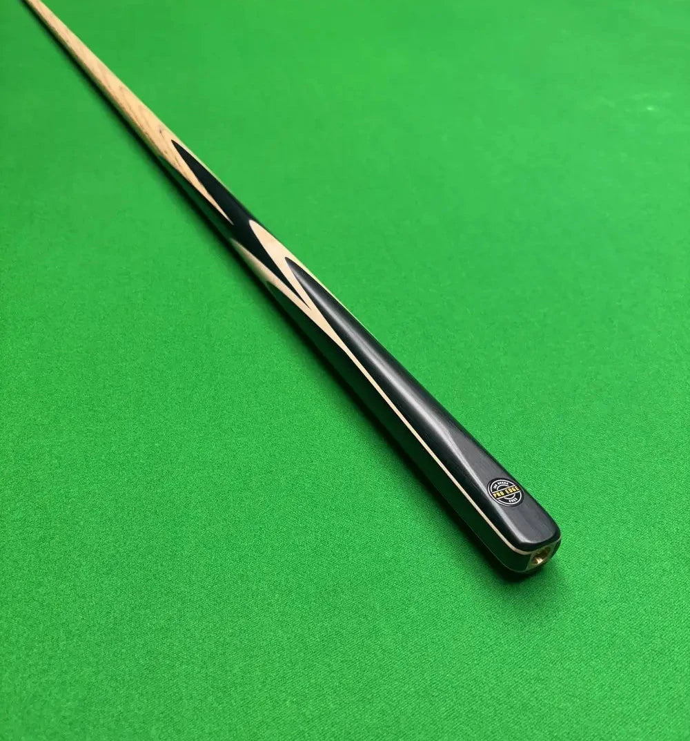 Premium ash pro edge snooker cue on green snooker table 